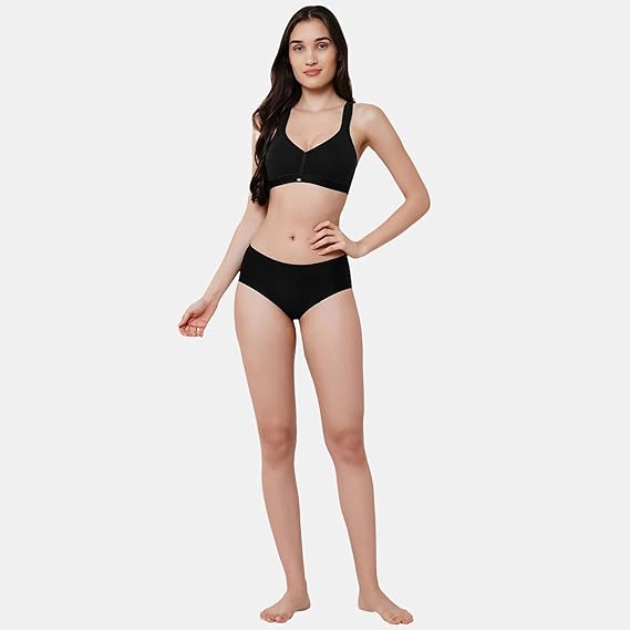SOIE Women’s Stretch Cotton T-Shirt Bra – Full Coverage, Non-Padded & Non-Wired
